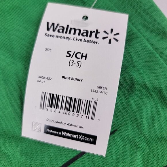 Looney Tunes Bugs Bunny Christmas Print Snowflakes Graphic T-Shirt - Picture 12 of 13